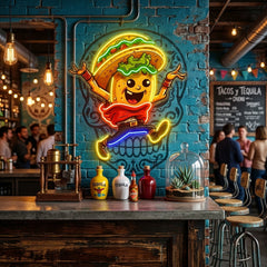 Funny Taco LED Neon Sign Light Pop Art