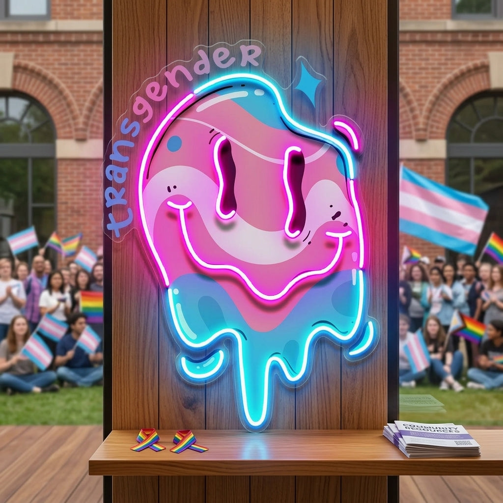 Authentic You With Pride LED Neon Sign Light Pop Art