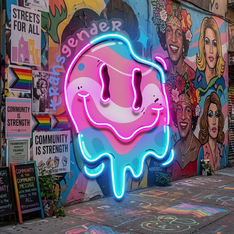 Authentic You With Pride LED Neon Sign Light Pop Art