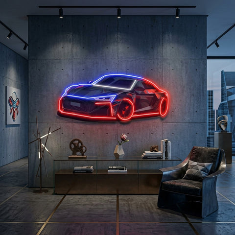 Modern Sports Car LED Neon Sign Light Pop Art