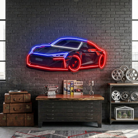 Modern Sports Car LED Neon Sign Light Pop Art