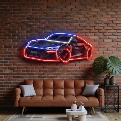 Modern Sports Car LED Neon Sign Light Pop Art