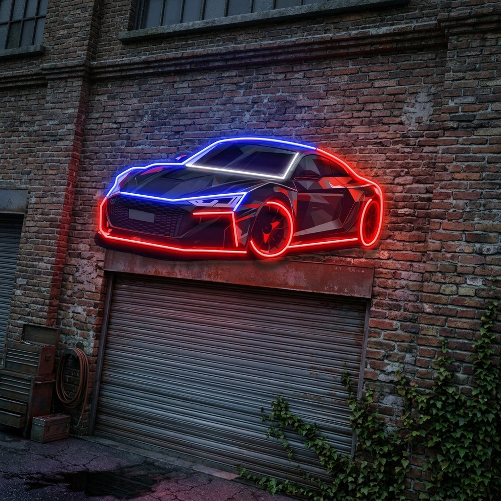 Modern Sports Car LED Neon Sign Light Pop Art