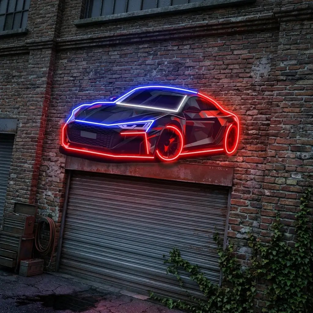 Modern Sports Car LED Neon Sign Light Pop Art