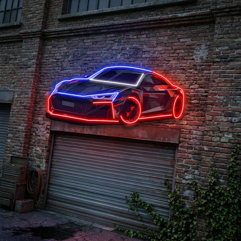 Modern Sports Car LED Neon Sign Light Pop Art