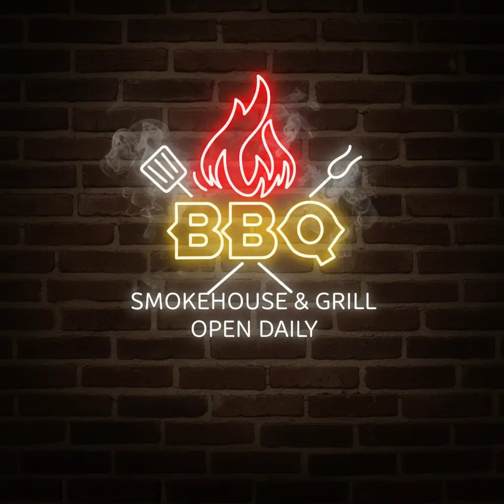 BBQ Neon Signs Led Neon Sign Party Decor Neon Sign
