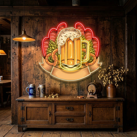 Beer Festival LED Neon Sign Light Pop Art