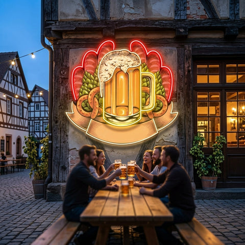 Beer Festival LED Neon Sign Light Pop Art