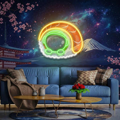 Sushi Astronaut Art work Led Neon Sign Light