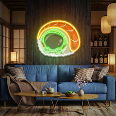 Sushi Astronaut Art work Led Neon Sign Light