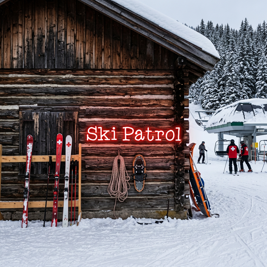 Custom Neon: Ski Patrol