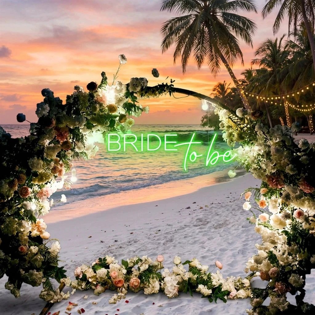 Bride To Be Neon Sign For Wedding, Custom Led Neon Sign Light, Wedding neon sign custom