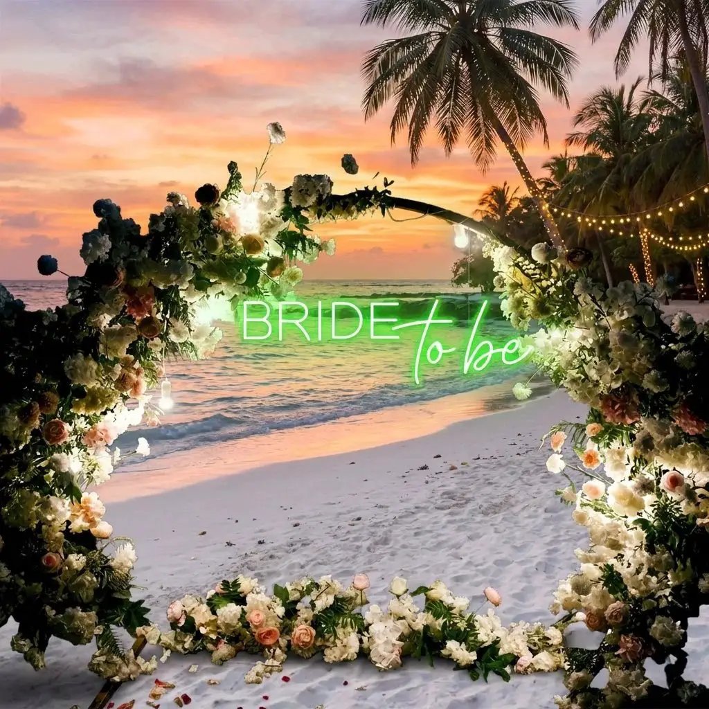 Bride To Be Neon Sign For Wedding, Custom Led Neon Sign Light, Wedding neon sign custom