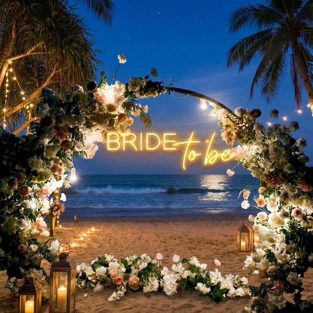 Bride To Be Neon Sign For Wedding, Custom Led Neon Sign Light, Wedding neon sign custom