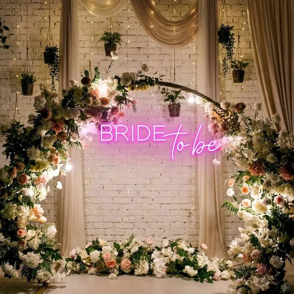 Bride To Be Neon Sign For Wedding, Custom Led Neon Sign Light, Wedding neon sign custom