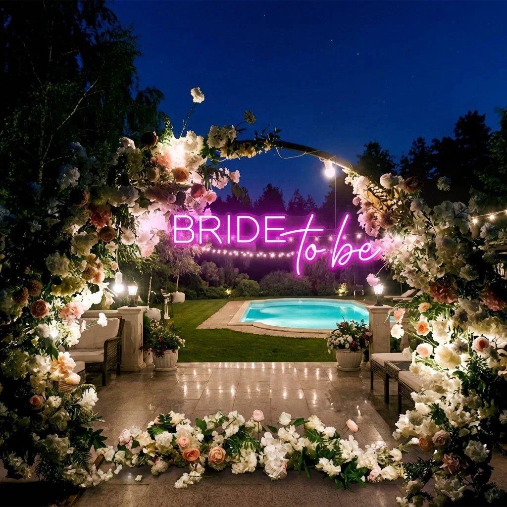 Bride To Be Neon Sign For Wedding, Custom Led Neon Sign Light, Wedding neon sign custom