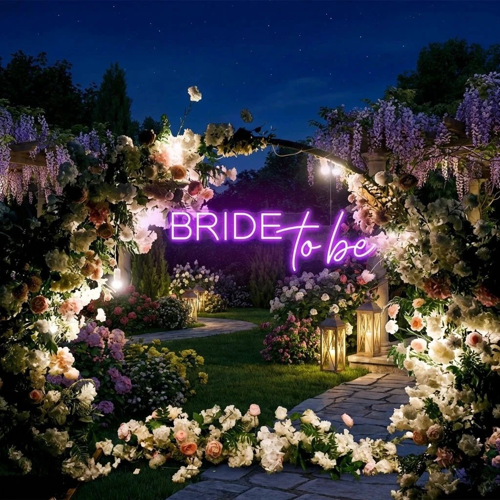Bride To Be Neon Sign For Wedding, Custom Led Neon Sign Light, Wedding neon sign custom
