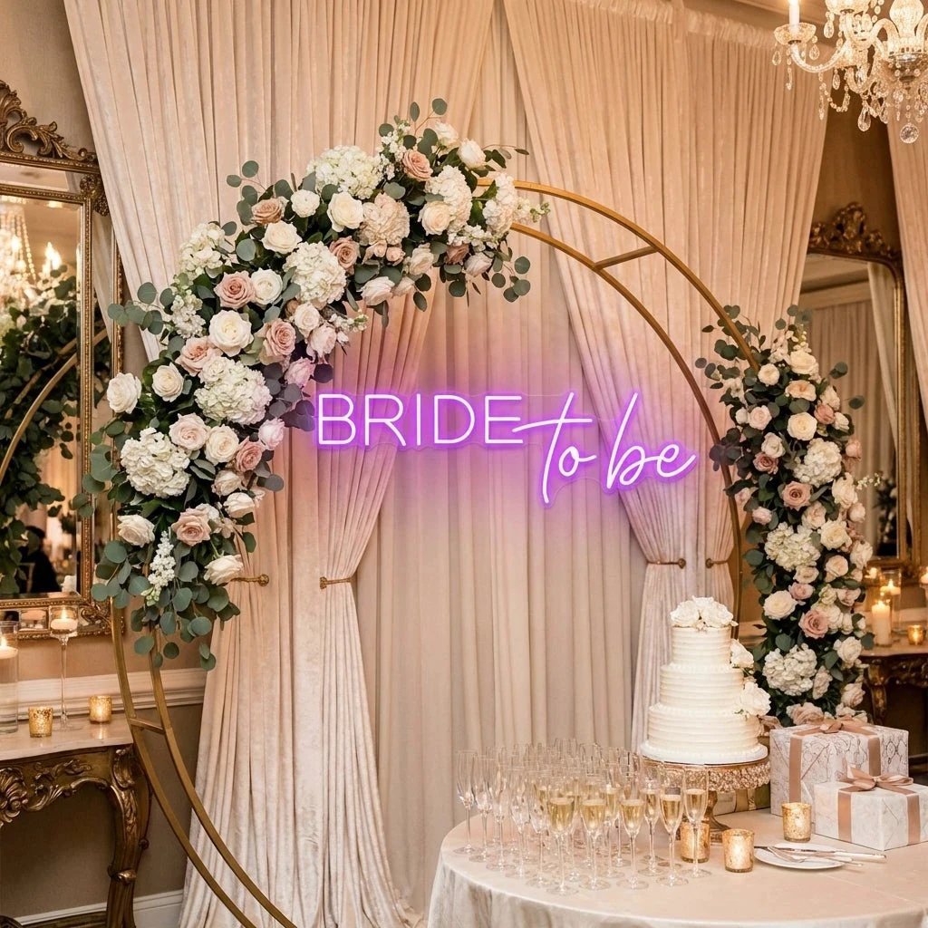 Bride To Be Neon Sign For Wedding, Custom Led Neon Sign Light, Wedding neon sign custom
