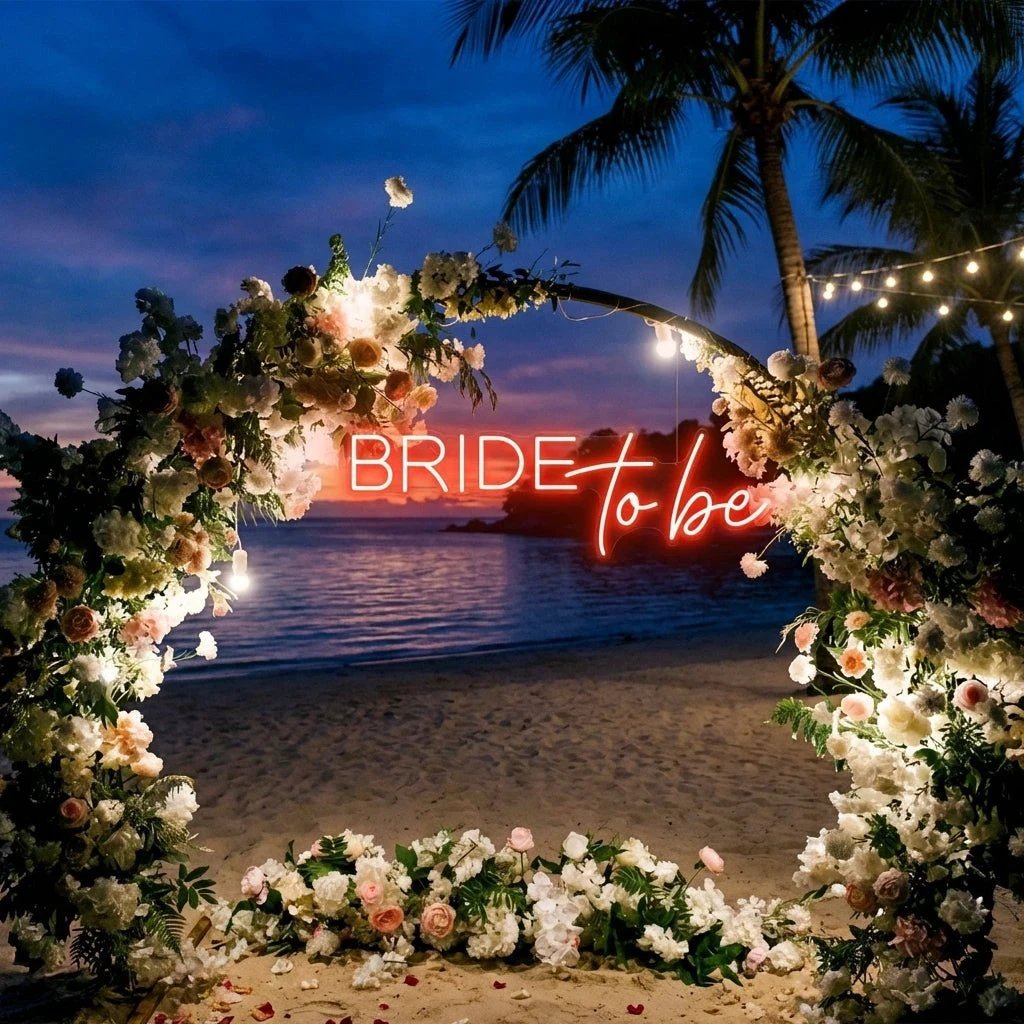 Bride To Be Neon Sign For Wedding, Custom Led Neon Sign Light, Wedding neon sign custom