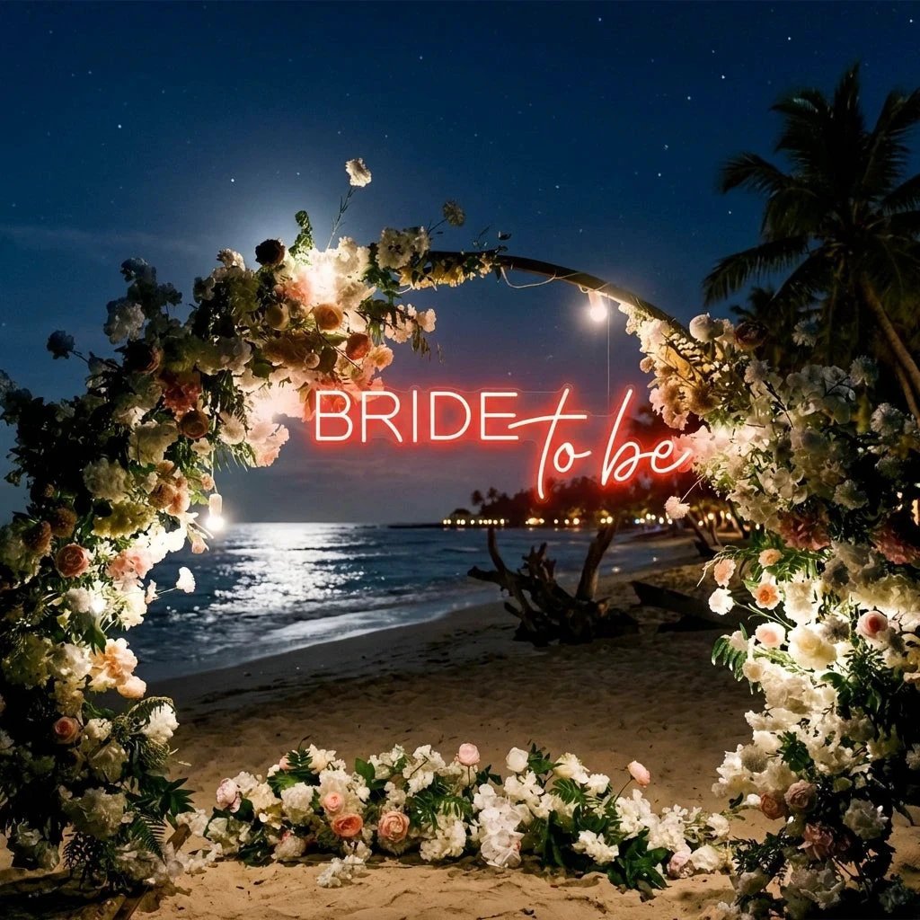 Bride To Be Neon Sign For Wedding, Custom Led Neon Sign Light, Wedding neon sign custom