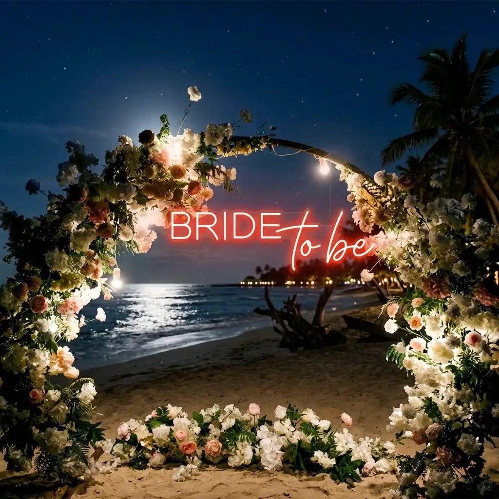 Bride To Be Neon Sign For Wedding, Custom Led Neon Sign Light, Wedding neon sign custom