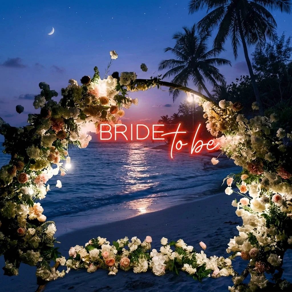 Bride To Be Neon Sign For Wedding, Custom Led Neon Sign Light, Wedding neon sign custom