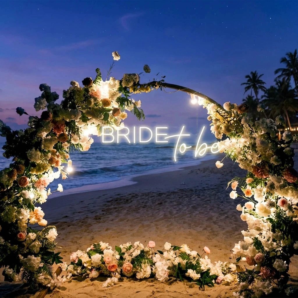Bride To Be Neon Sign For Wedding, Custom Led Neon Sign Light, Wedding neon sign custom