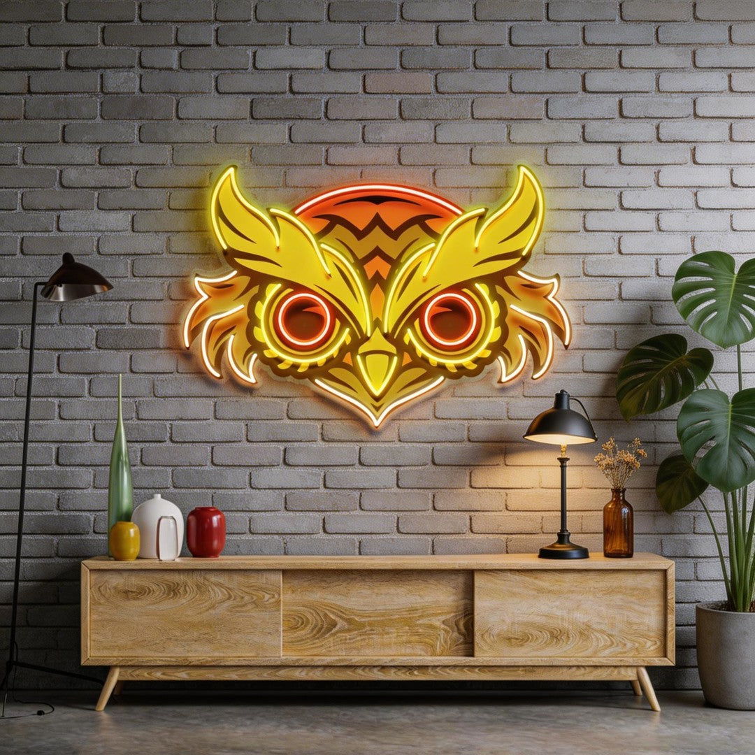 Brown Owl LED Neon Sign Light Pop Art