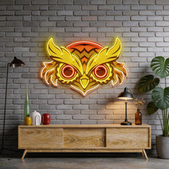 Brown Owl LED Neon Sign Light Pop Art