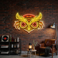Brown Owl LED Neon Sign Light Pop Art