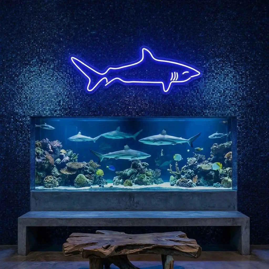 Bull Shark Led Neon Sign Light
