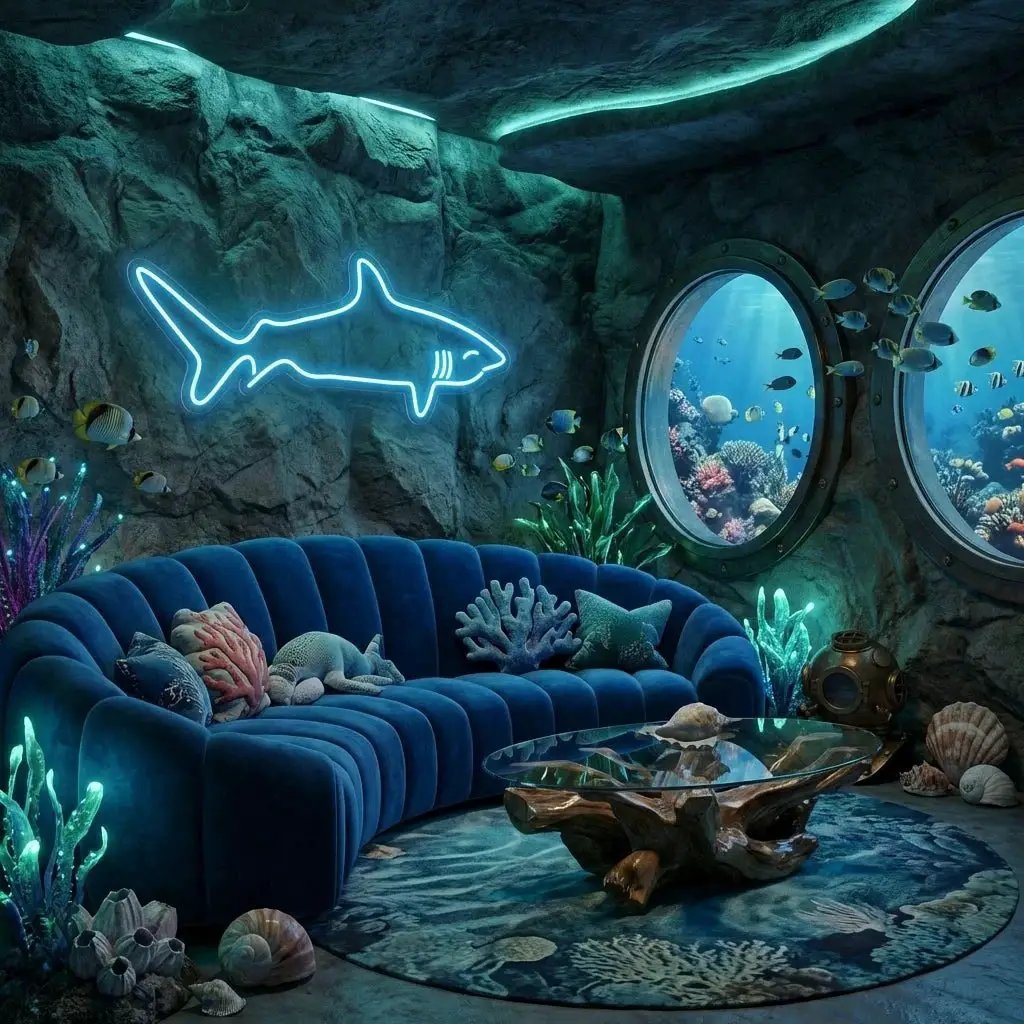 Bull Shark Led Neon Sign Light