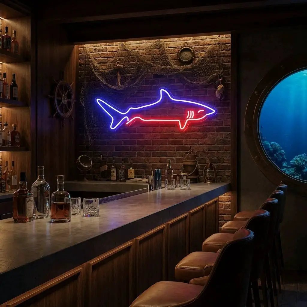 Bull Shark Led Neon Sign Light