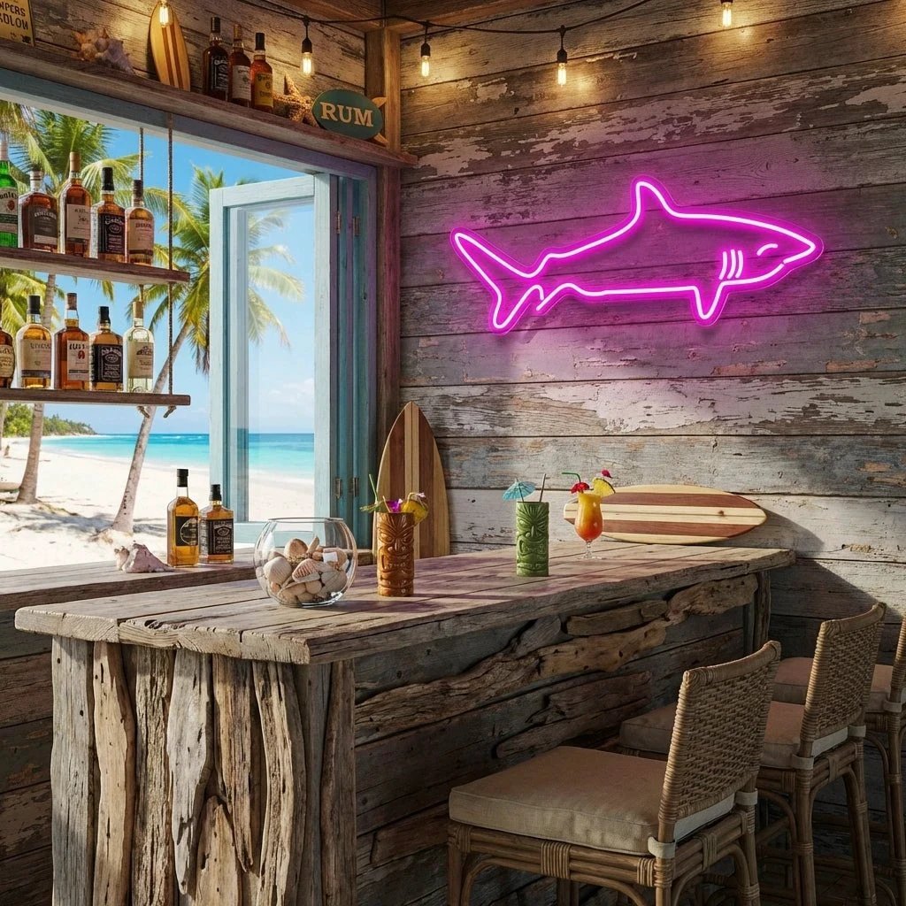 Bull Shark Led Neon Sign Light