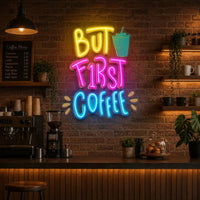 But First Coffee LED Neon Sign Light Pop Art – view 2
