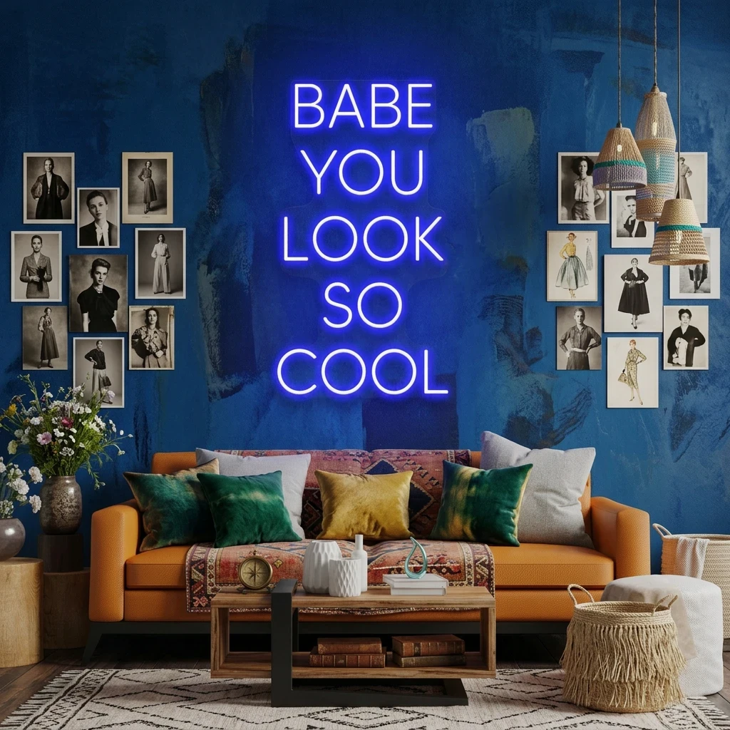 Babe You Look So Cool Led Neon Sign Light