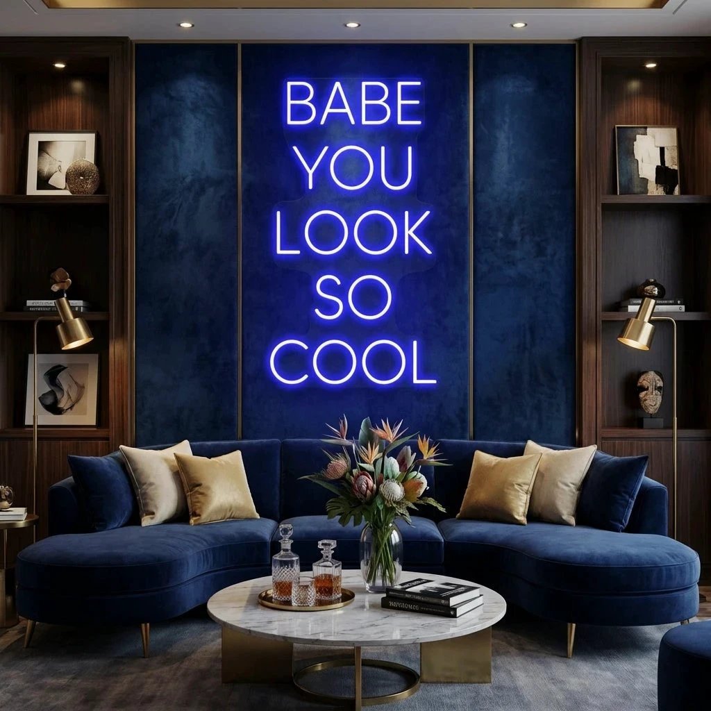 Babe You Look So Cool Led Neon Sign Light
