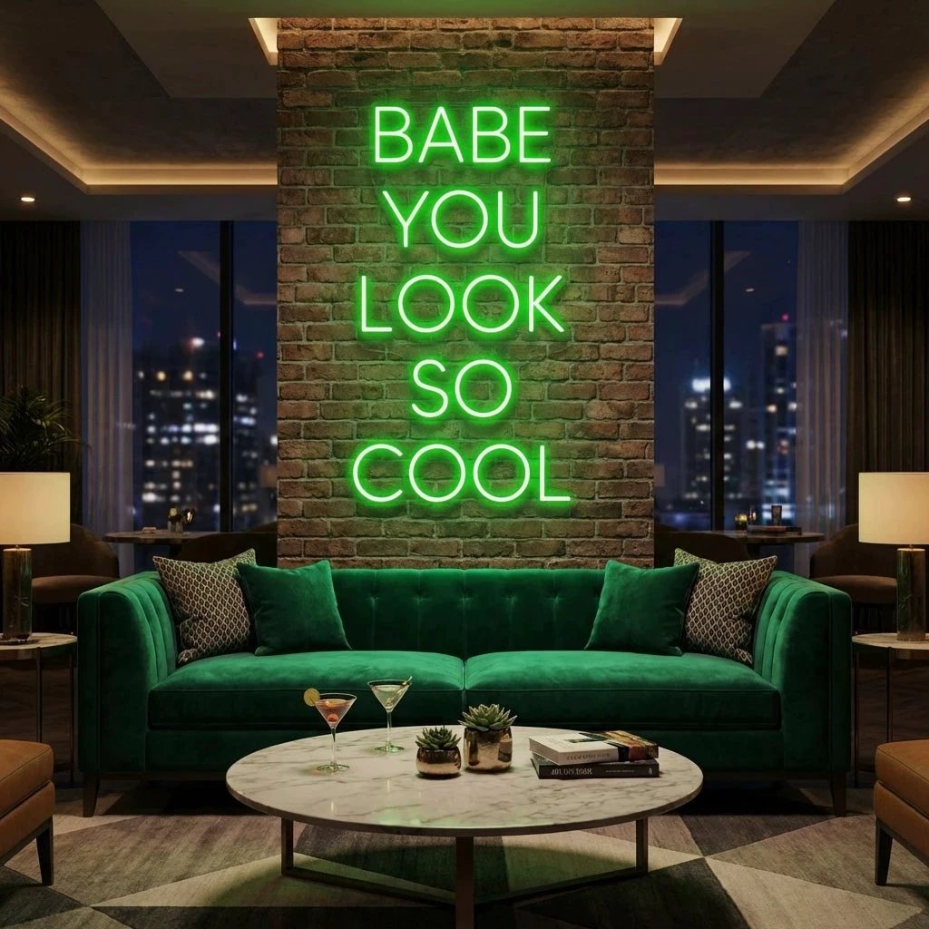 Babe You Look So Cool Led Neon Sign Light