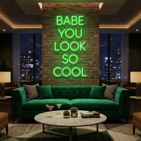 Babe You Look So Cool Led Neon Sign Light