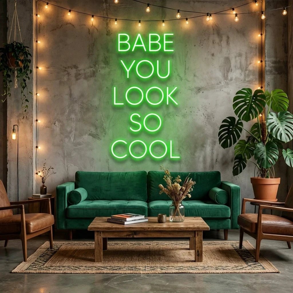 Babe You Look So Cool Led Neon Sign Light