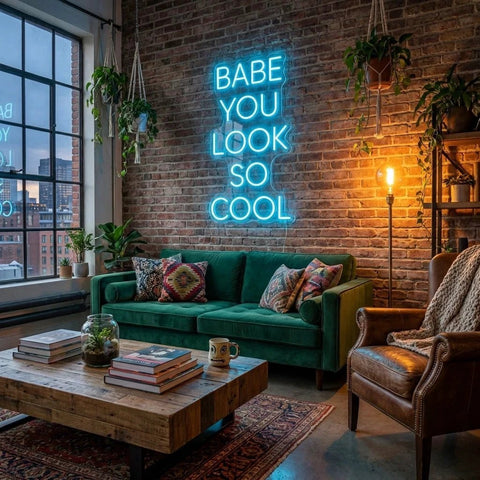 Babe You Look So Cool Led Neon Sign Light
