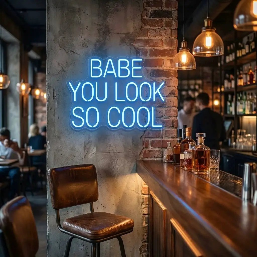 Babe You Look So Cool Led Neon Sign Light