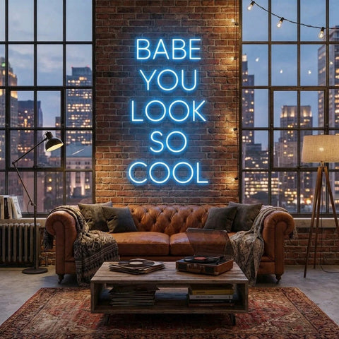 Babe You Look So Cool Led Neon Sign Light