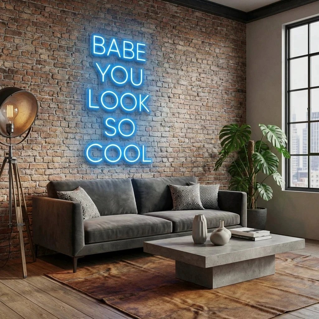 Babe You Look So Cool Led Neon Sign Light