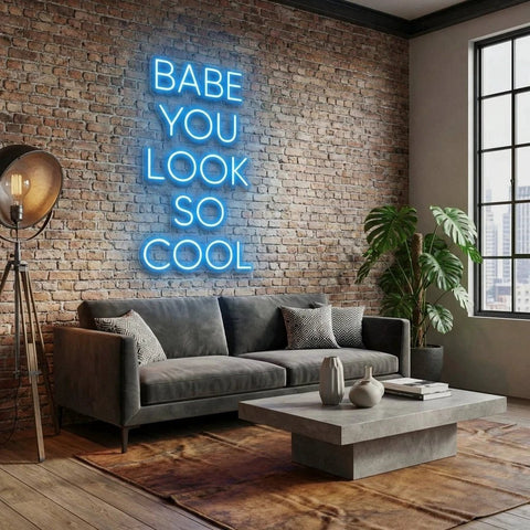 Babe You Look So Cool Led Neon Sign Light