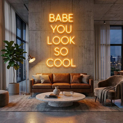 Babe You Look So Cool Led Neon Sign Light