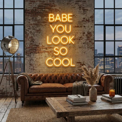 Babe You Look So Cool Led Neon Sign Light