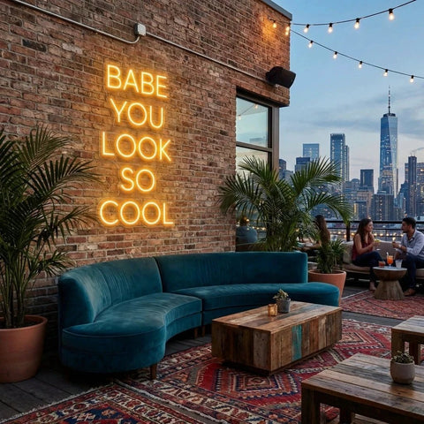 Babe You Look So Cool Led Neon Sign Light