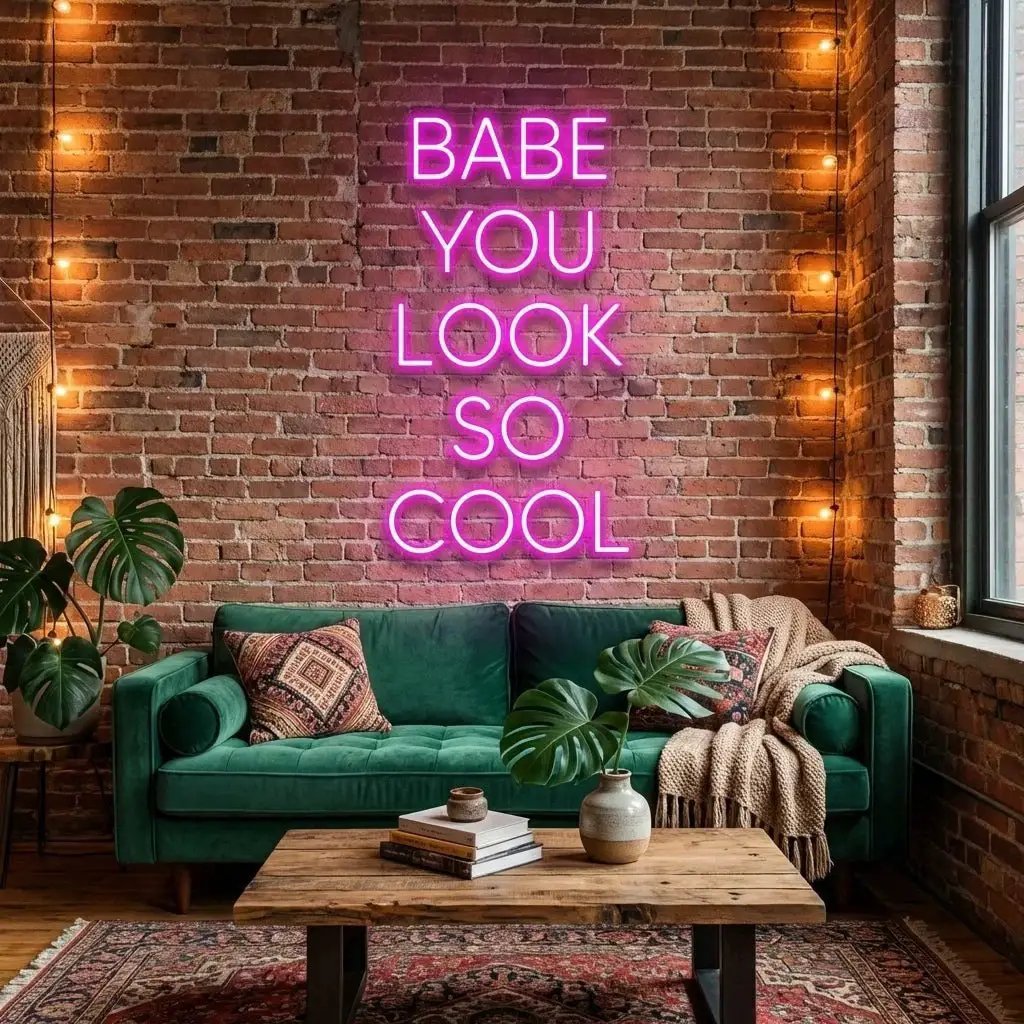 Babe You Look So Cool Led Neon Sign Light