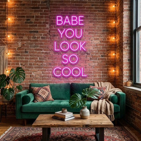 Babe You Look So Cool Led Neon Sign Light